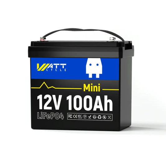 WattCycle 12V 100Ah Mini LiFePO4 Batterie